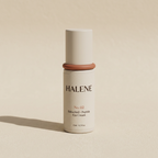 HALENE No. 02 Bakuchiol + Peptide Eye Cream, a bone airless pump with a terracotta ring